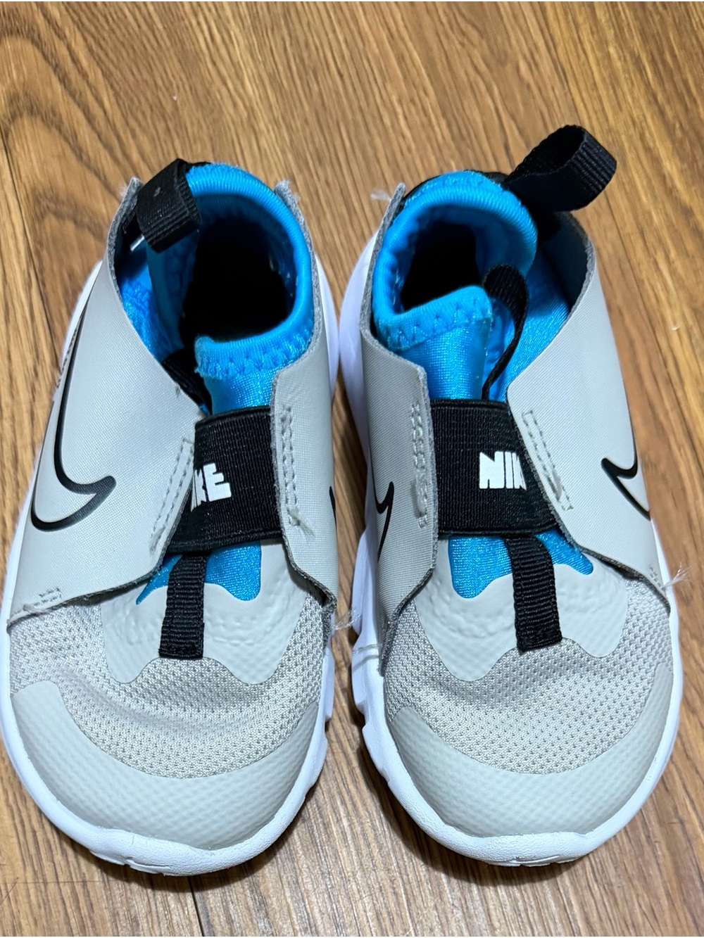 Nike Flex Runner 2 Toddler Sneakers Gray Blue Size 7C